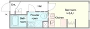 アサガヤカルム 203 間取り図