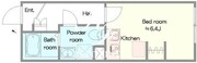 アサガヤカルム 403 間取り図
