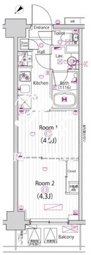 ガーラ雑色グランドステージ 608 間取り図