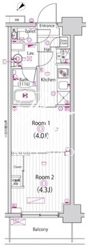 ガーラ雑色グランドステージ 703 間取り図