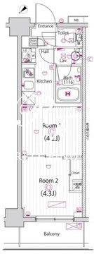 ガーラ雑色グランドステージ 804 間取り図