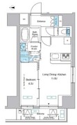 プレディアコート北千住 205 間取り図