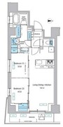 プレディアコート北千住 1303 間取り図