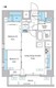 プレディアコート北千住 1305 間取り図