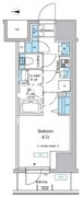 プレディアコート北千住 206 間取り図