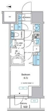 プレディアコート北千住 206 間取り図