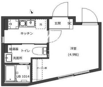 ディースタイル三ノ輪2 403 間取り図