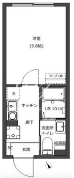 ディースタイル三ノ輪2 402 間取り図