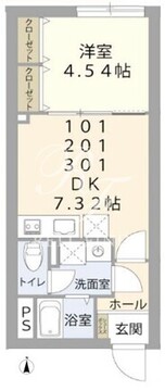 リスペクトレジデンス南台 101 間取り図