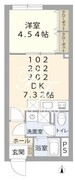 リスペクトレジデンス南台 202 間取り図