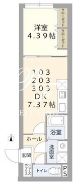 リスペクトレジデンス南台 203 間取り図