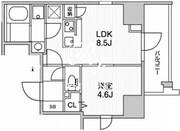 ウィーブベース上野ノース 403 間取り図