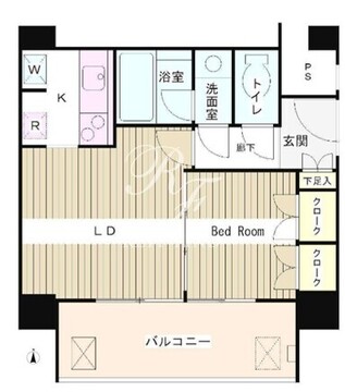 リバー＆タワー 404 間取り図