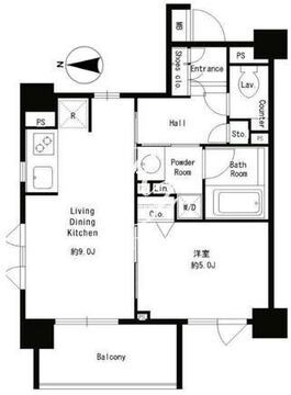パークキューブ本郷 301 間取り図
