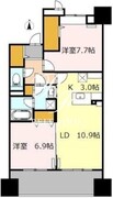 ロイヤルパークスシーサー南千住 710 間取り図