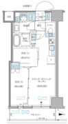 パークアクシス住吉ガーデンスクエア 307 間取り図