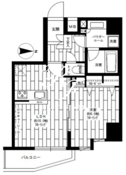 ステージファースト新御徒町2 301 間取り図