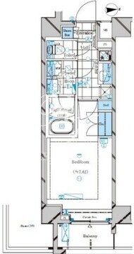 ドムススタイル神楽坂 204 間取り図