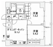 エスティメゾン王子 1302 間取り図