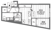 蔵創新中野bow 203 間取り図