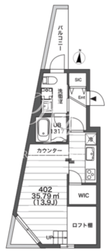 蔵創新中野bow 402 間取り図
