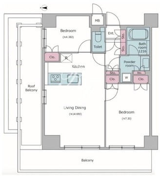 レジディア杉並方南町 506 間取り図