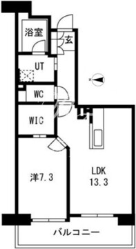 アクティ目黒駅前 2-406 間取り図