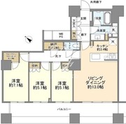 ザ・パークハウス西新宿タワー60 4406 間取り図