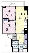 ザ・グランキース 403 間取り図