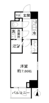 モンレーヴ御徒町 403 間取り図