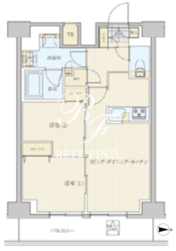 リビオメゾン南砂町 1308 間取り図
