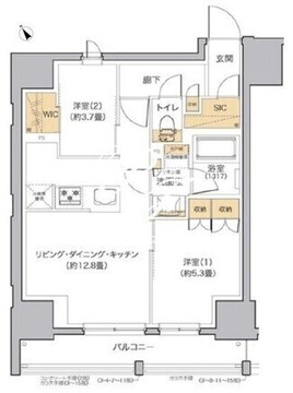 リビオメゾン田端 1501 間取り図
