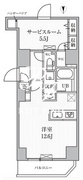 エスレジデンス入谷アレシア 1101 間取り図