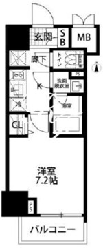 ハーモニーレジデンス浅草#002 1102 間取り図