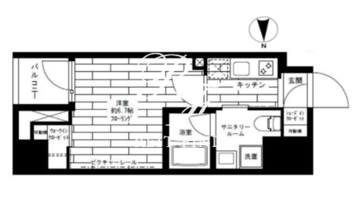 グランドコンシェルジュ蔵前 1302 間取り図