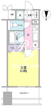 プロスペクト・グラーサ広尾 503 間取り図