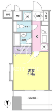 プロスペクト・グラーサ広尾 901 間取り図