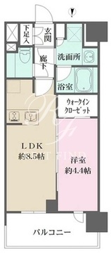 シーズンフラッツ杉並井草 203 間取り図