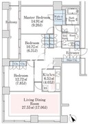 ラ・トゥール神楽坂 1707 間取り図