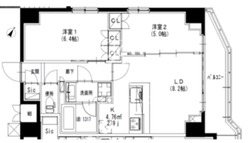 エスレジデンス曳舟 1101 間取り図