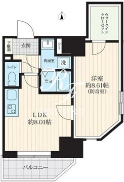 プライムブリス森下スタジオ 701 間取り図