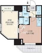 プライムブリス森下スタジオ 802 間取り図