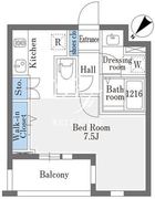 ラドゥセール巣鴨イースト 215 間取り図