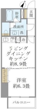 ＳＳ．ＦＬＡＴ神楽坂サウス 603 間取り図