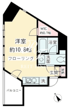 ルフィット神宮北参道 1304 間取り図