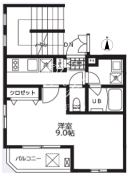 ビアンフェ入谷 501 間取り図