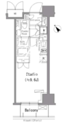 パークアクシス台東根岸 603 間取り図
