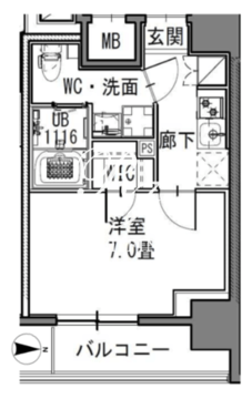 エスレジデンス新御徒町イースト 802 間取り図