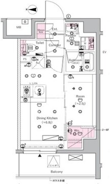 シーフォルム北千住 202 間取り図