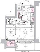シーフォルム北千住 203 間取り図